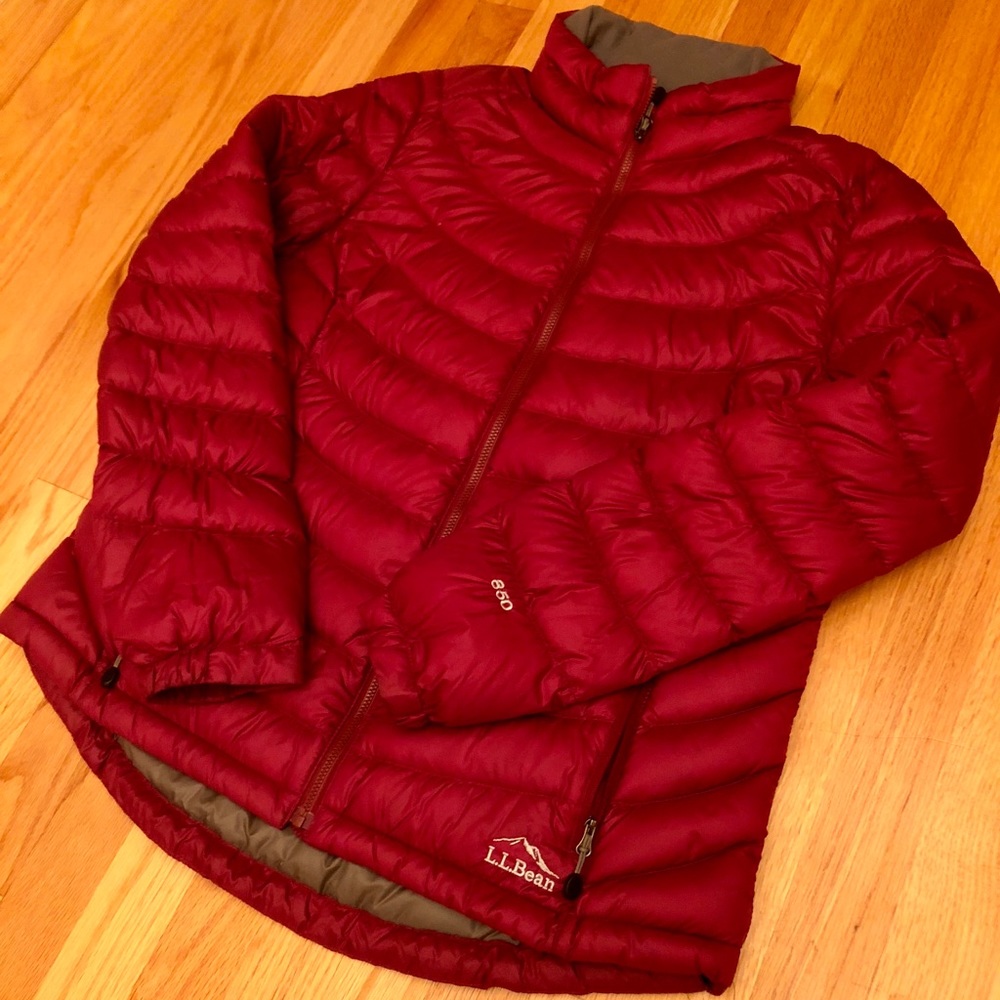 LL Bean 850 Winter Puffer Coat (red)